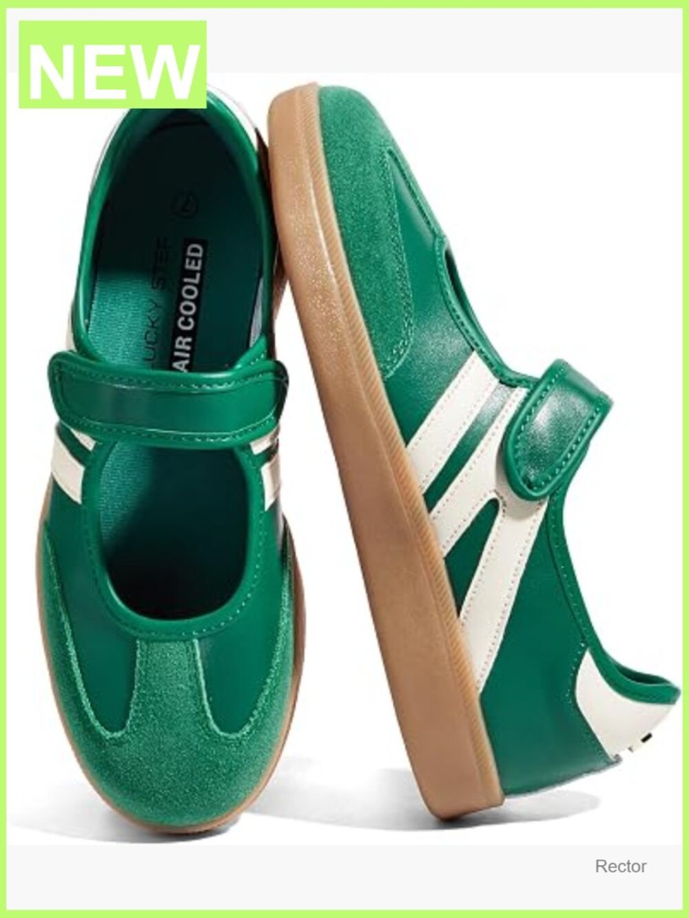 Women's Retro Fashion Sneakers Hook and Loop Casual Walking Shoes Flat Loafers